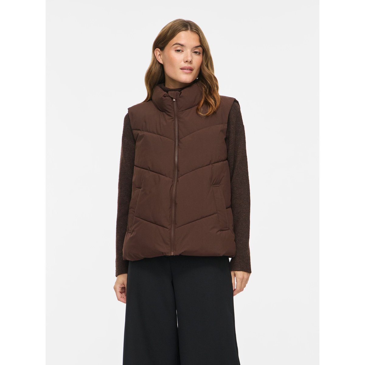 Gilet marron - coffee bean1, VILA