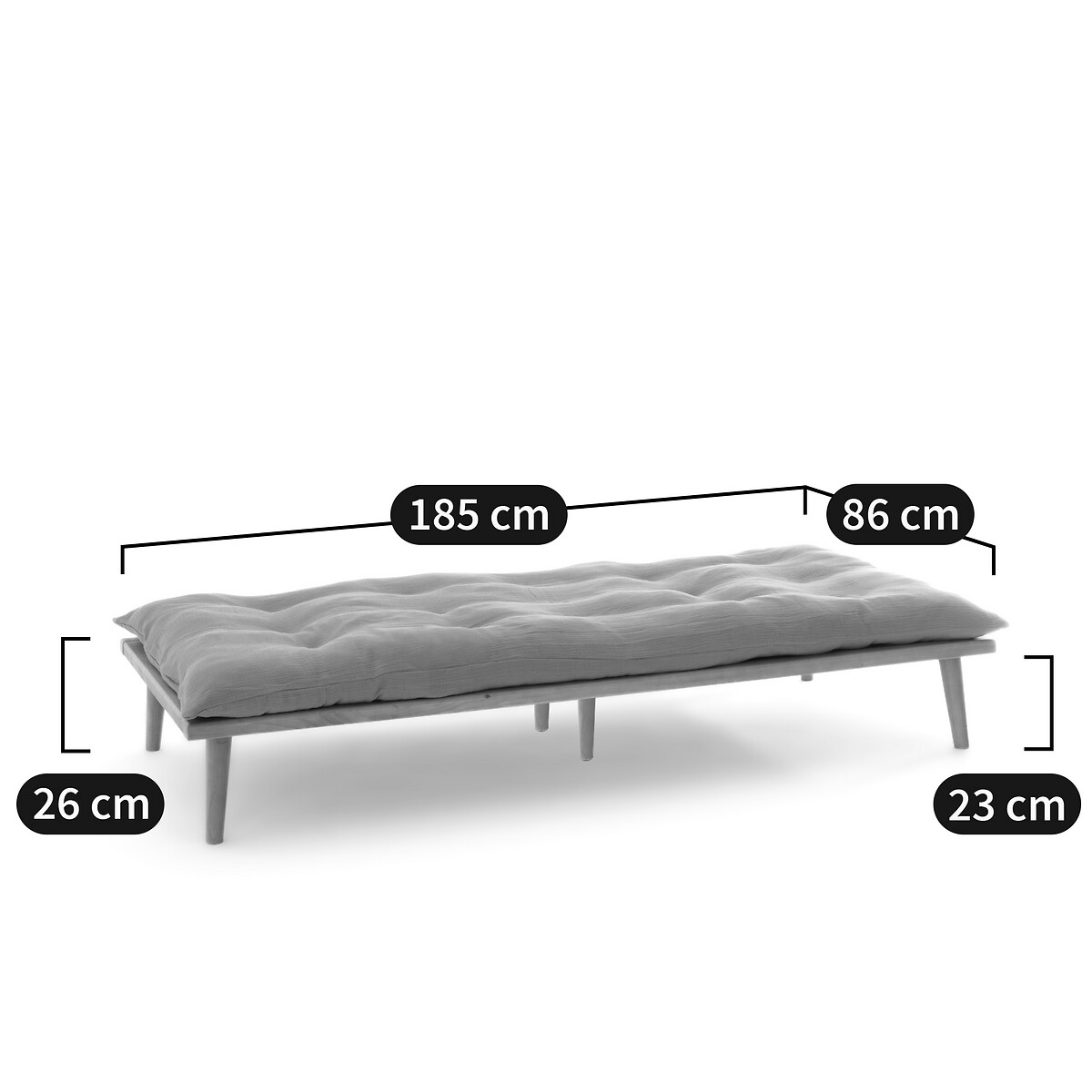Banquette Daybed, Miji naturel, LA REDOUTE INTERIEURS