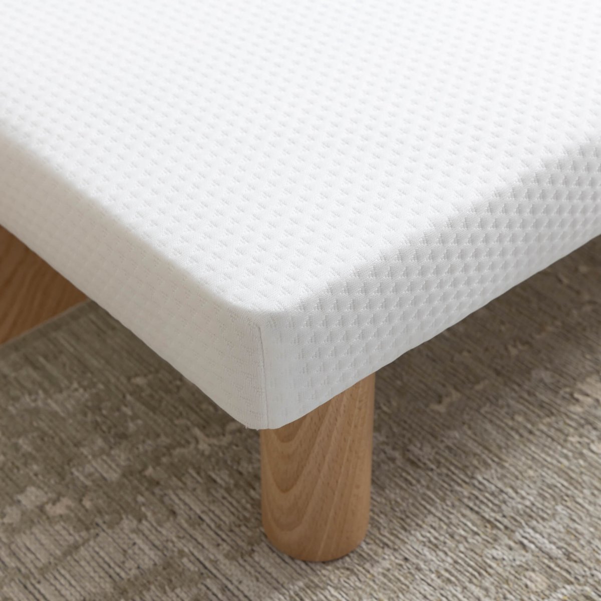 Sommier lattes extra plat tapissier 7cm blanc, SOMEO