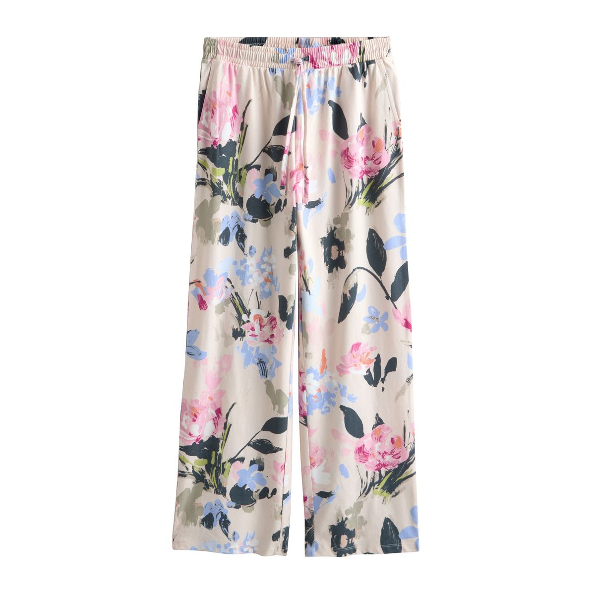 Pyjama manches courtes rose motif fleurs, NEXT
