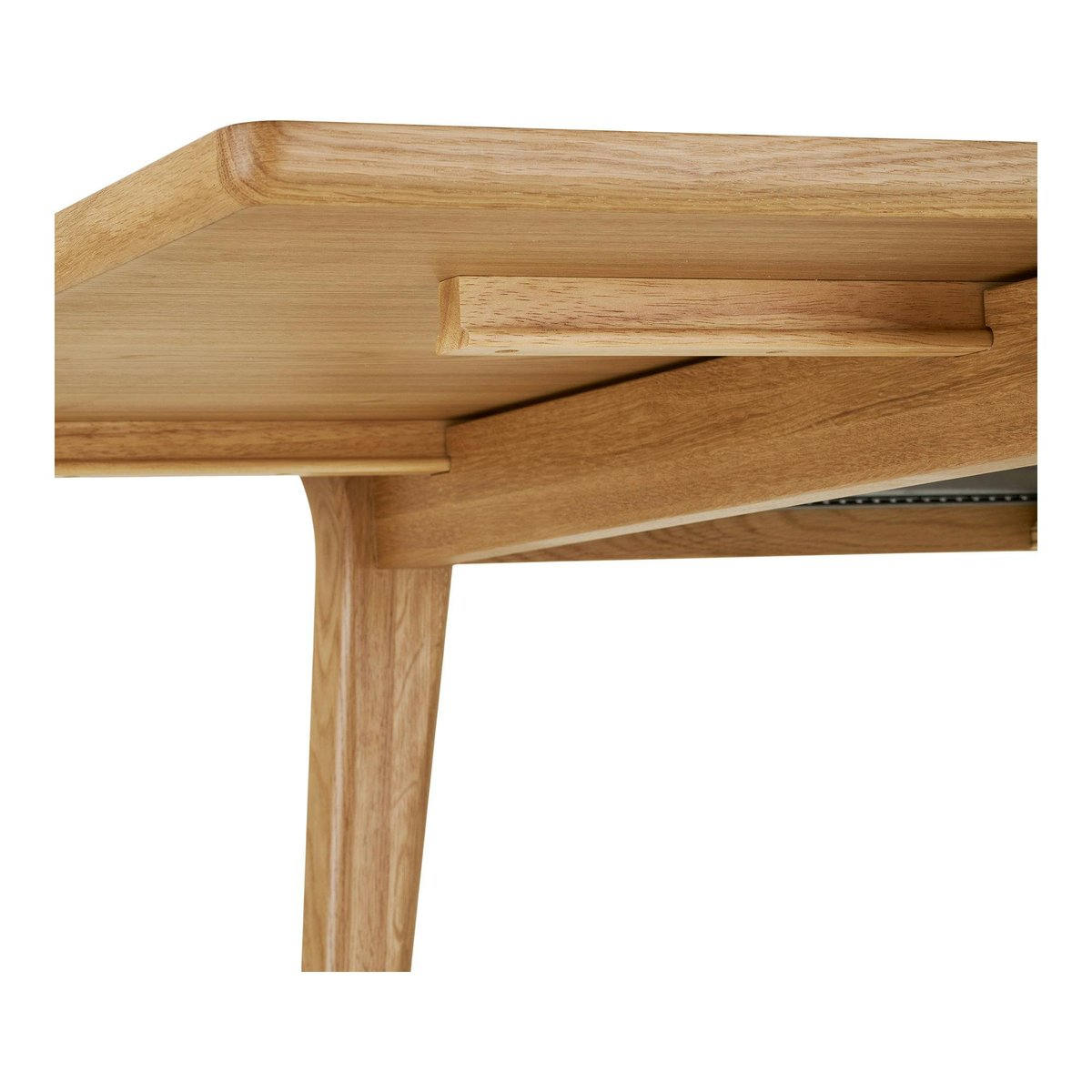 Table plaqué chêne extensible 10/12 places KALKIE chêne clair, PIER IMPORT