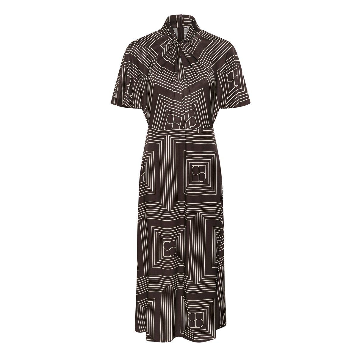 Robe marron chocolate torte monogram, SOAKED IN LUXURY