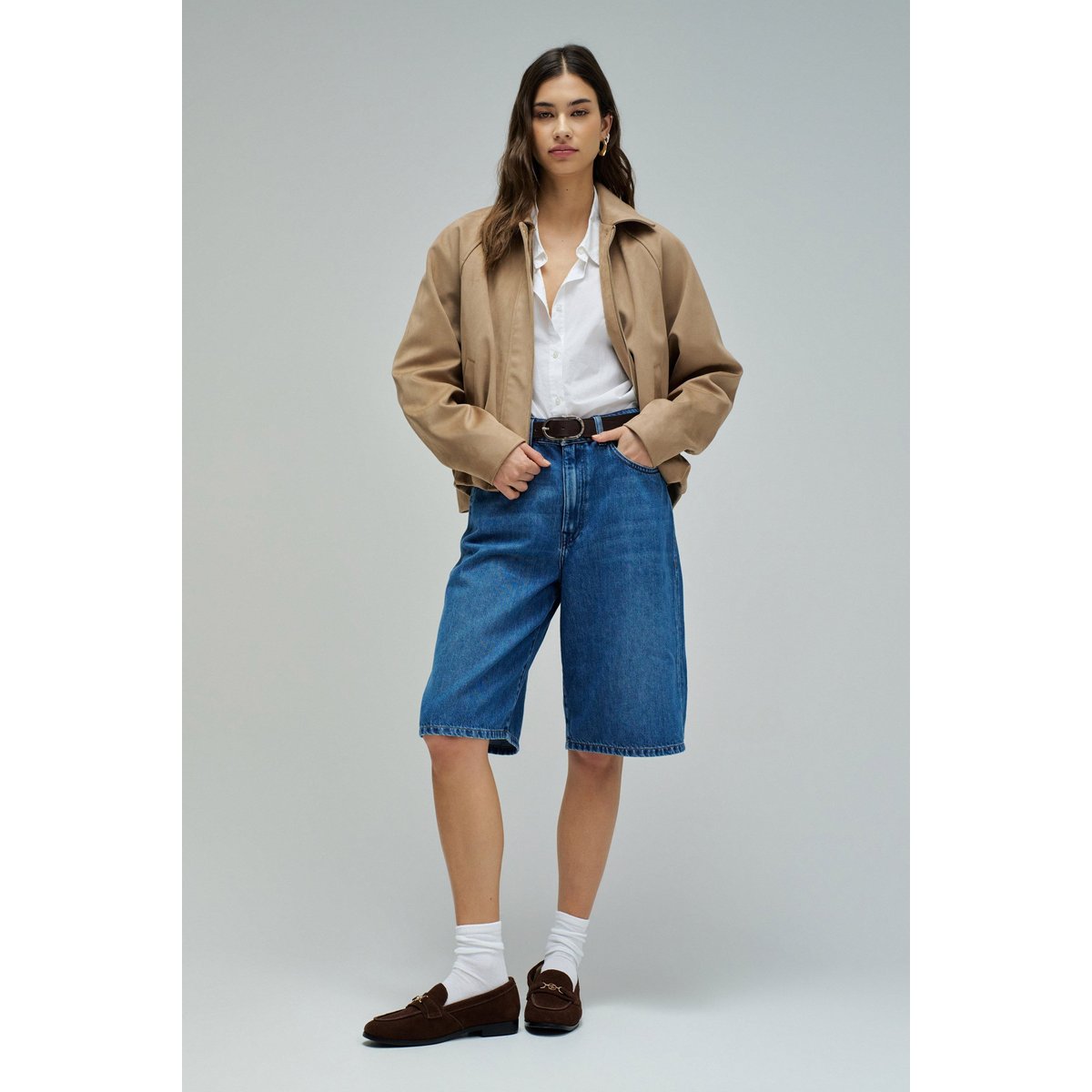 SHORTS LONGUES EN JEAN bleu, SALSA JEANS