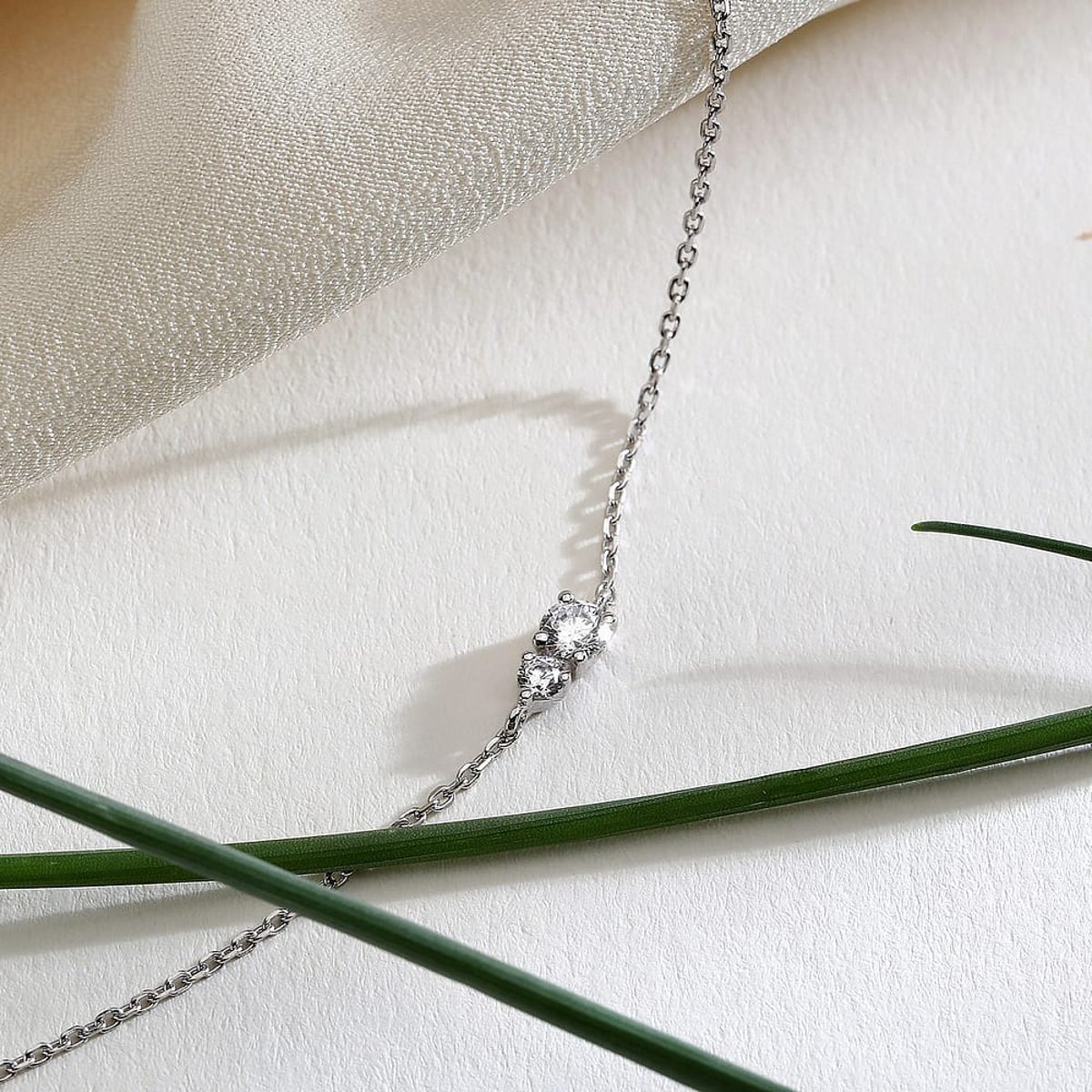 Bracelets en Diamant Synthétique/or 375/1000 et Diamant synthétique argent, LIVE DIAMOND