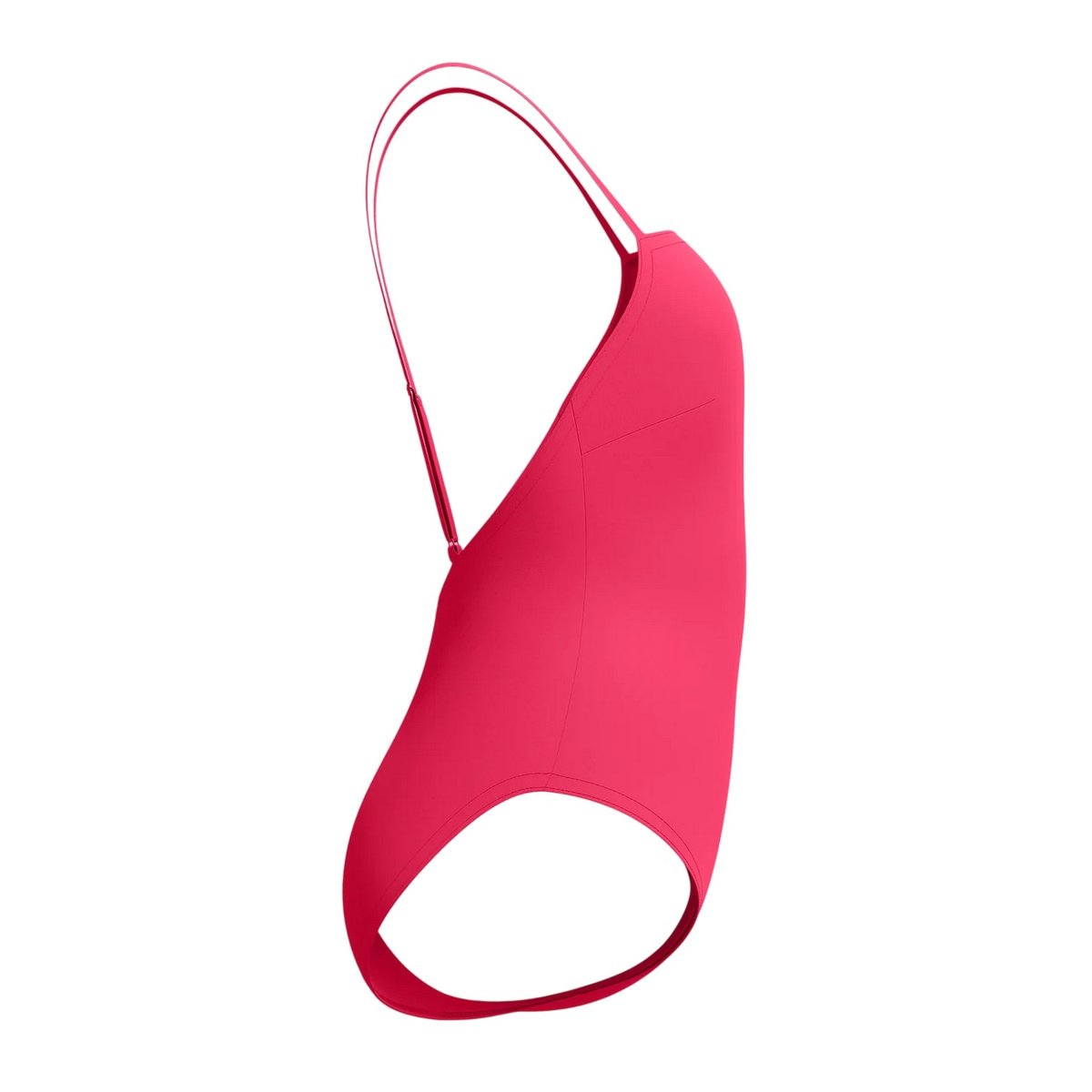 Maillot de bain 1 pièce uni à bretelles fines rose, SPEEDO