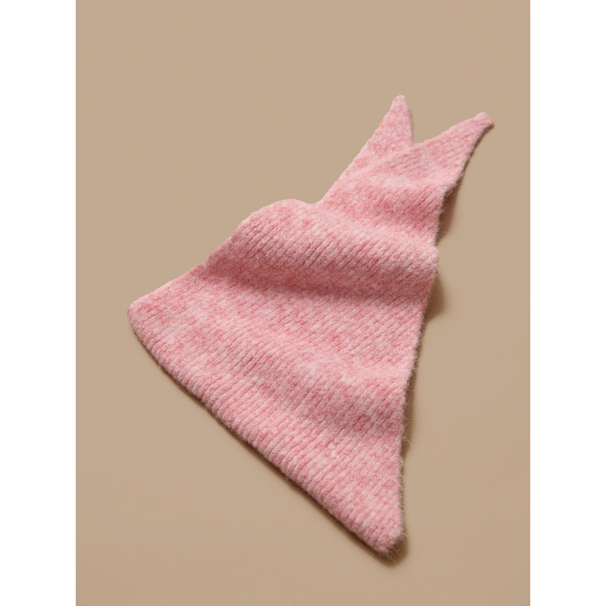 Foulard triangle chiné rose, CYRILLUS