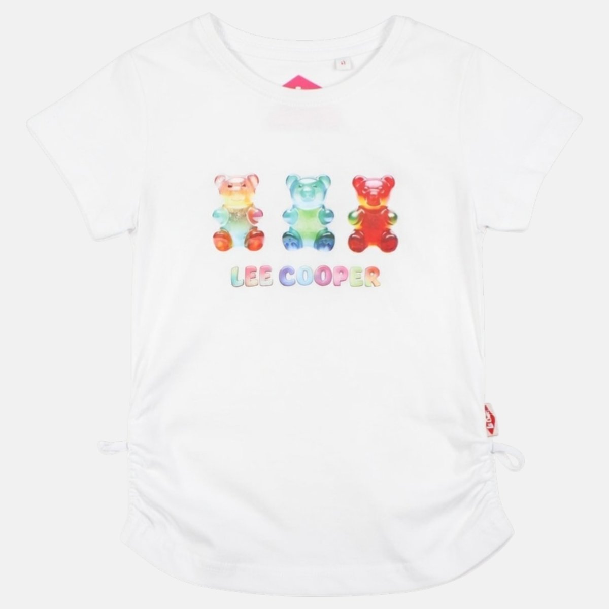 T-shirt manches courtes imprimé, col rond FLORA blanc, LEE COOPER