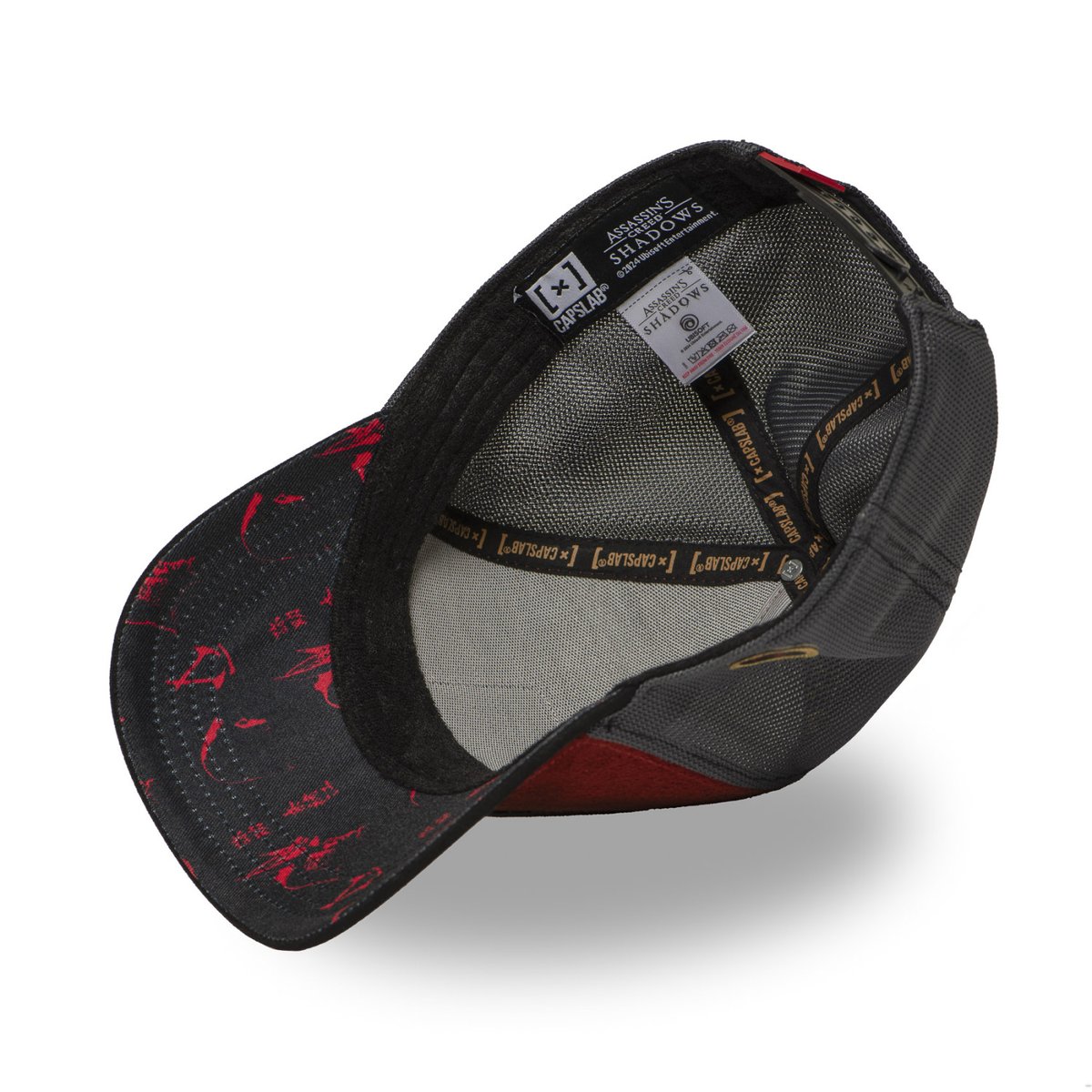 Casquette trucker Assassin's Creed rouge/noir, CAPSLAB