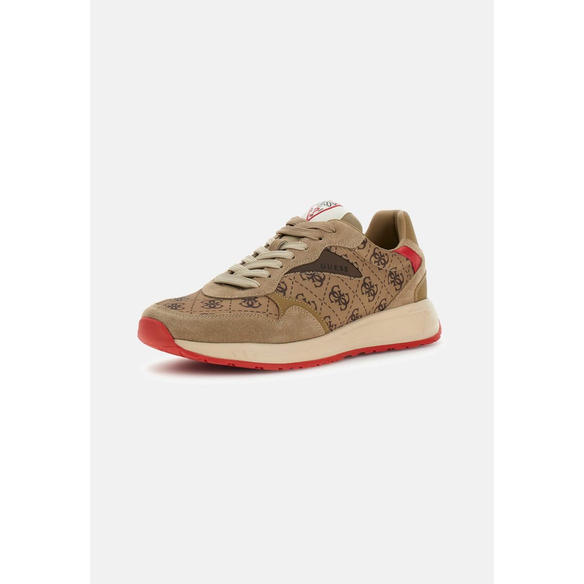Sneakers Logo Aria beige multi, GUESS