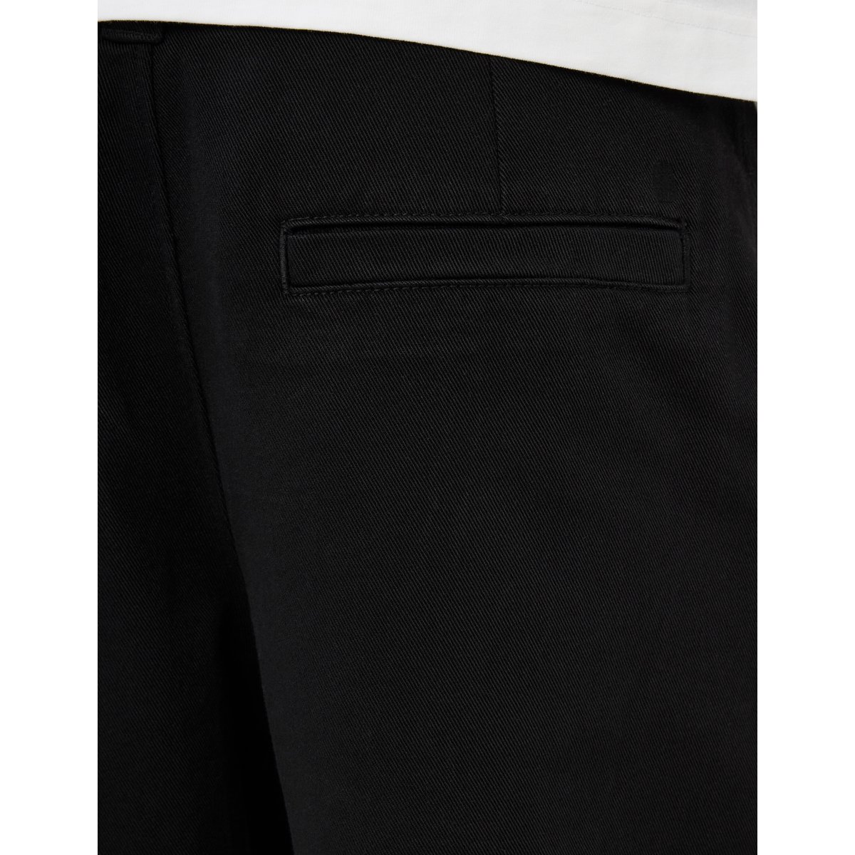 Pantalon chino twill large noir, BZB