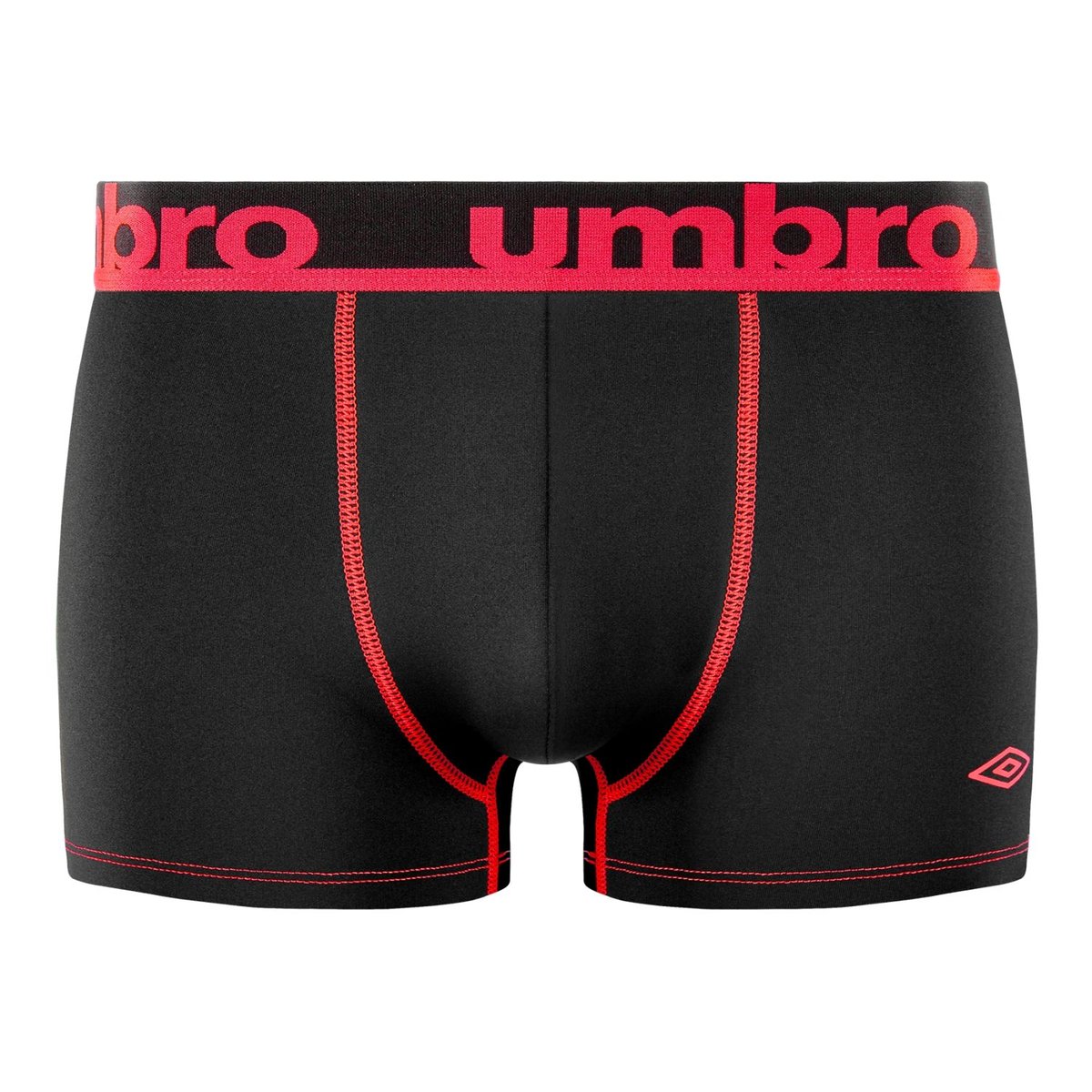 Lot De 6 Boxers Microfibre Tec noir/gris/bleu/rouge, UMBRO