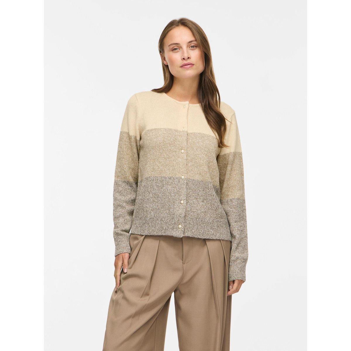 Cardigan En Maille gris - birch1, VILA