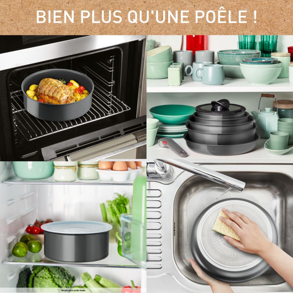 Casserole Ingenio Renew 18cm L2602902 gris, TEFAL