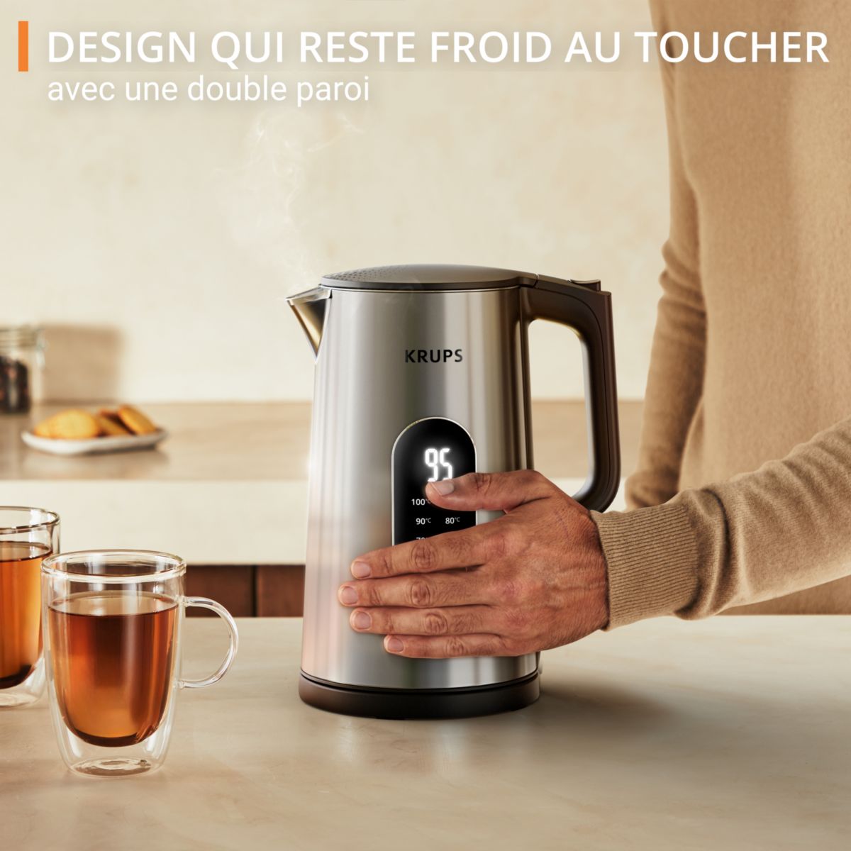 Bouilloire BW871DF0 couleur unique, KRUPS