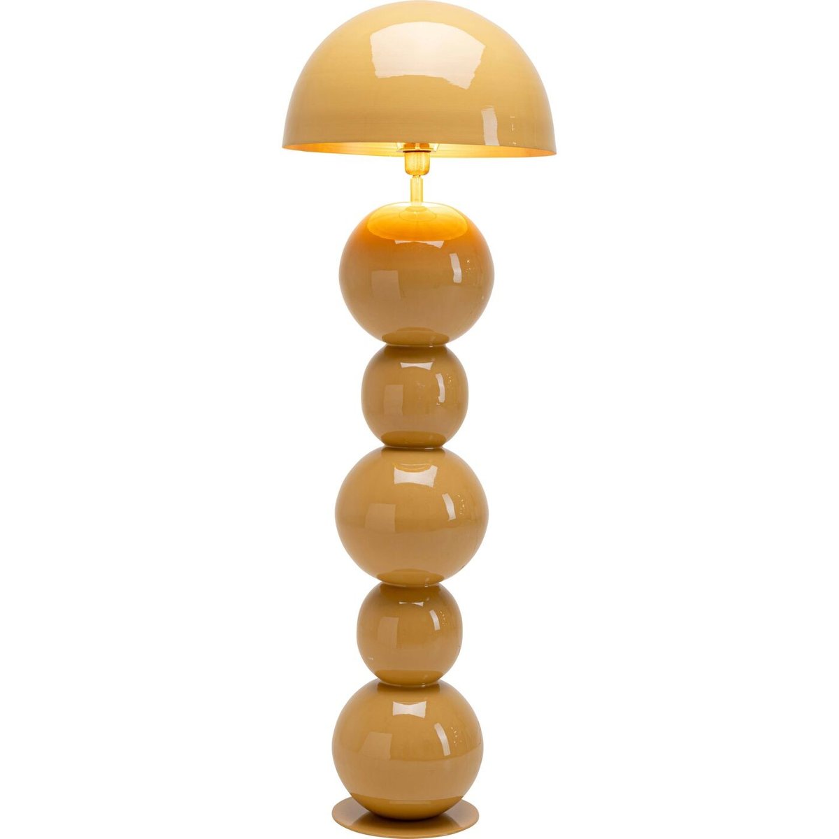 Lampadaire en acier, CANDY jaune, KARE DESIGN