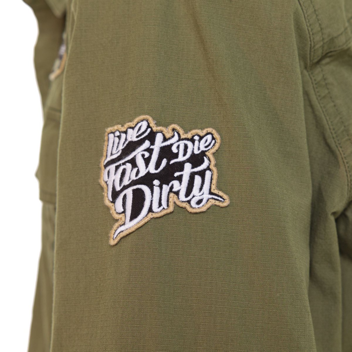 Chemise coton STOP kaki, VON DUTCH