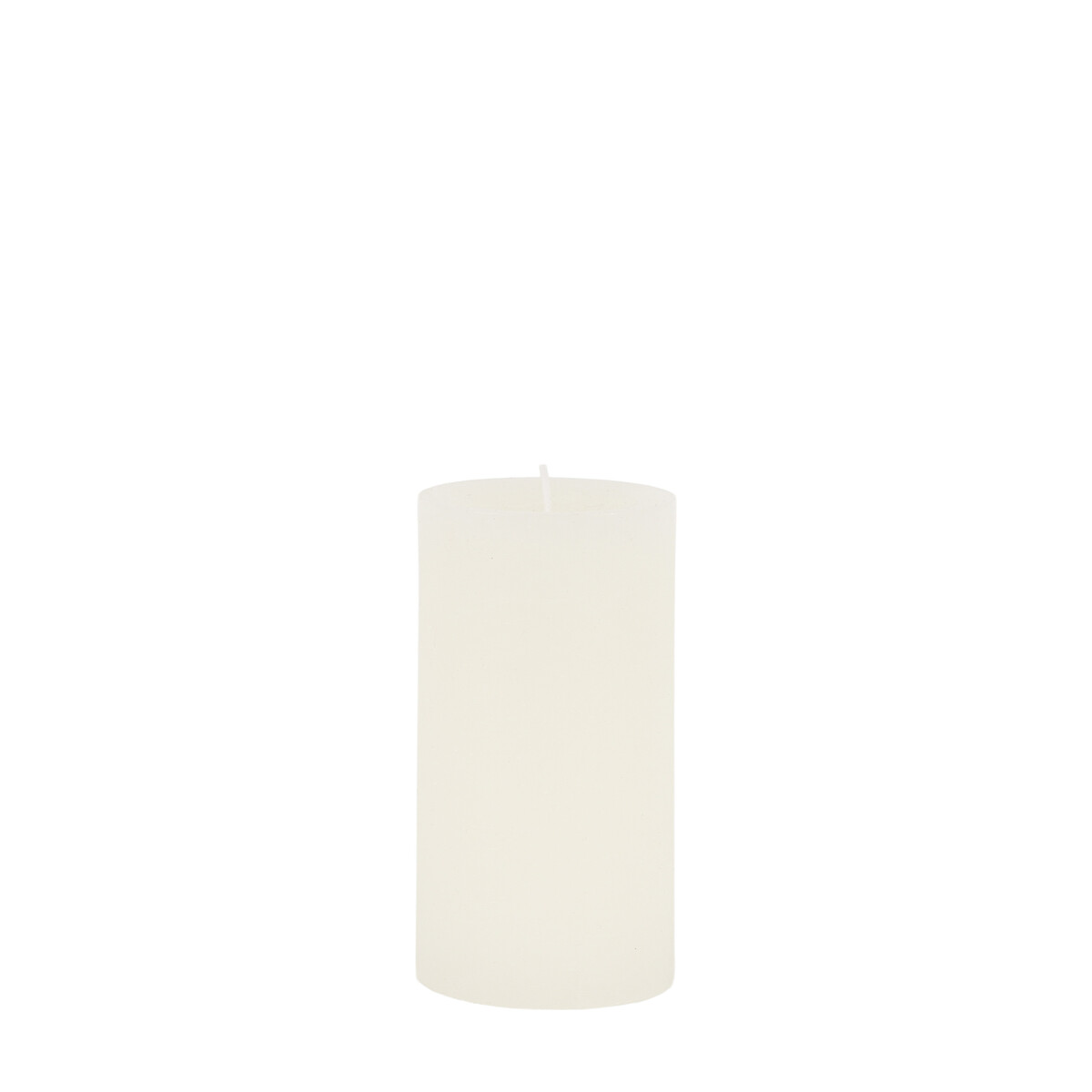 Set of 2 13cm Rustic Pillar Candles white, ÉDITÉ