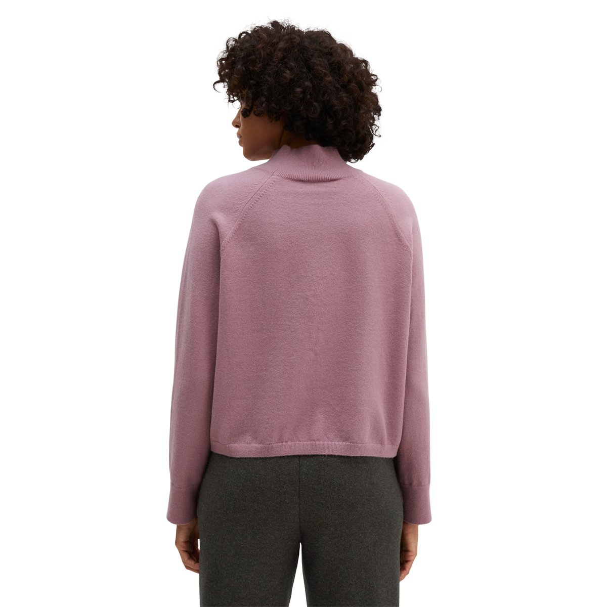 Pull en maille douce en Cotton Wool Stretch vieux rose, MARC O'POLO
