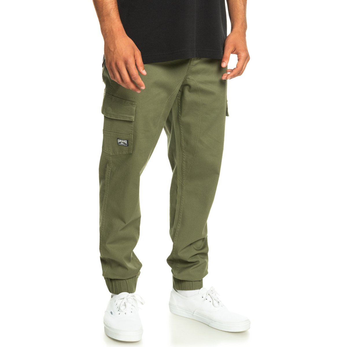 Pantalon cargo MW CUFFED vert four leaf clover, QUIKSILVER