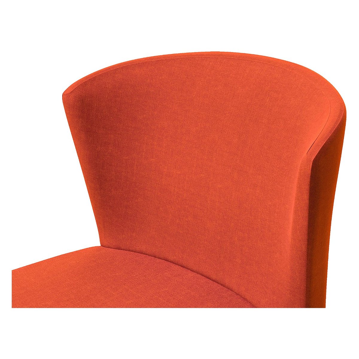 Lot de 2 chaises en tissu et chêne massif VALENTINA orange, HABITAT