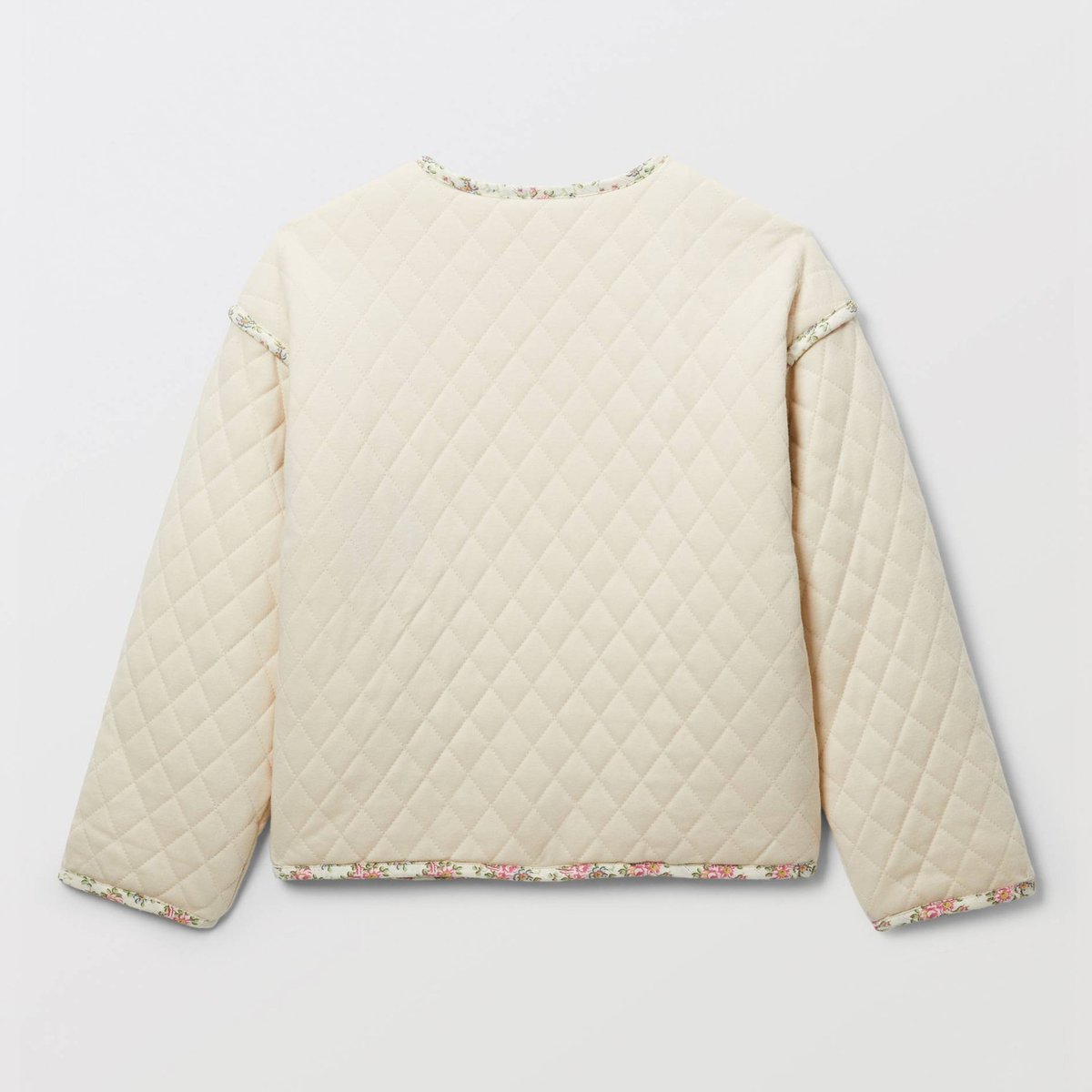 VESTE FLEURIE butter cream, MONOPRIX