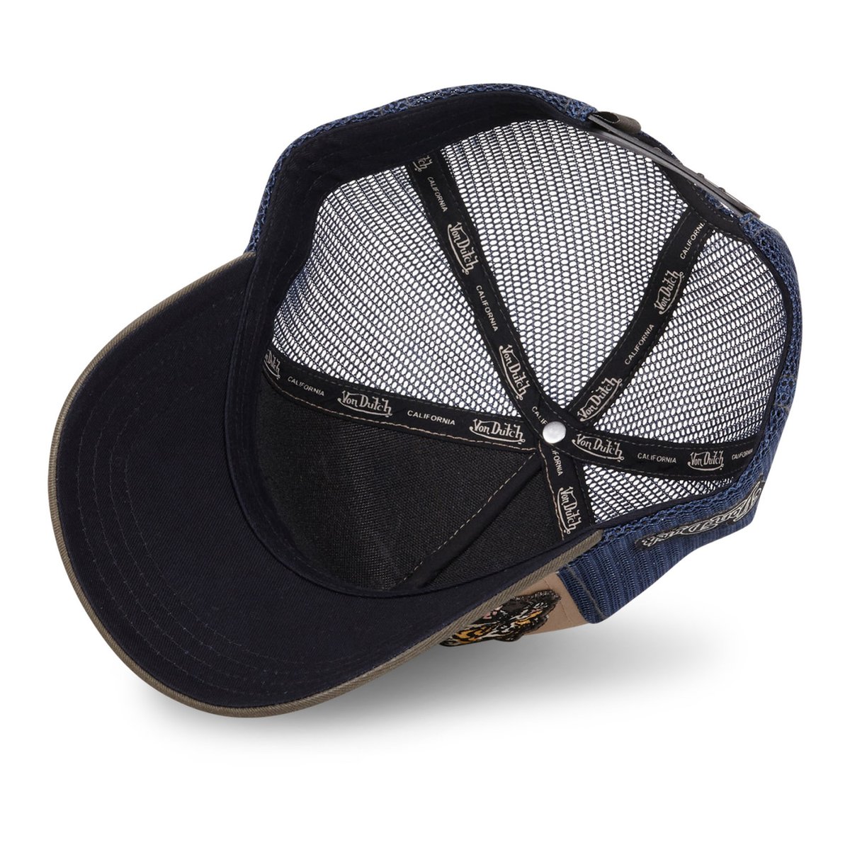 Casquette Trucker Patches kaki / beige / bleu marine, VON DUTCH