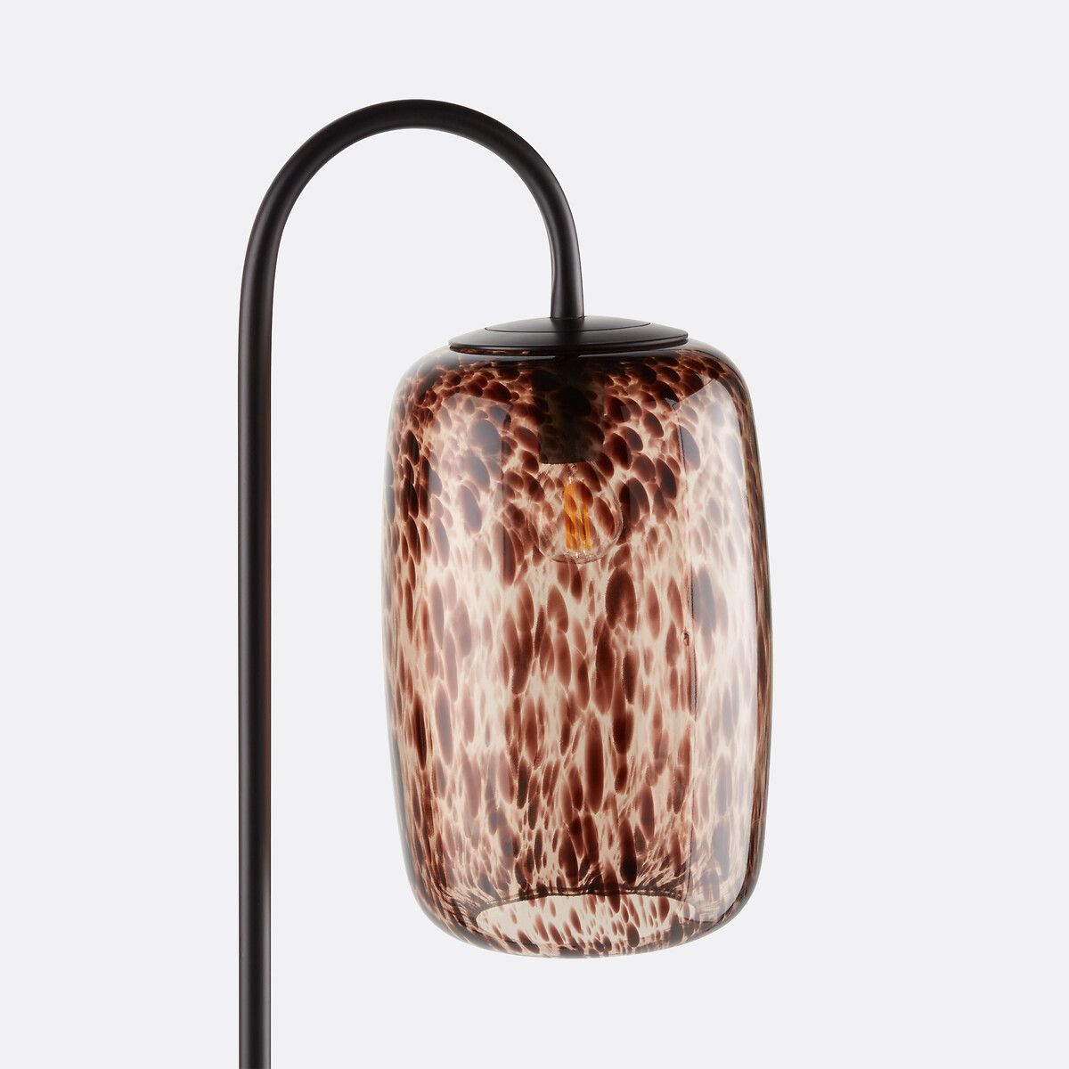 Toleco Metal & Amber Glass Floor Lamp brown, LA REDOUTE INTERIEURS