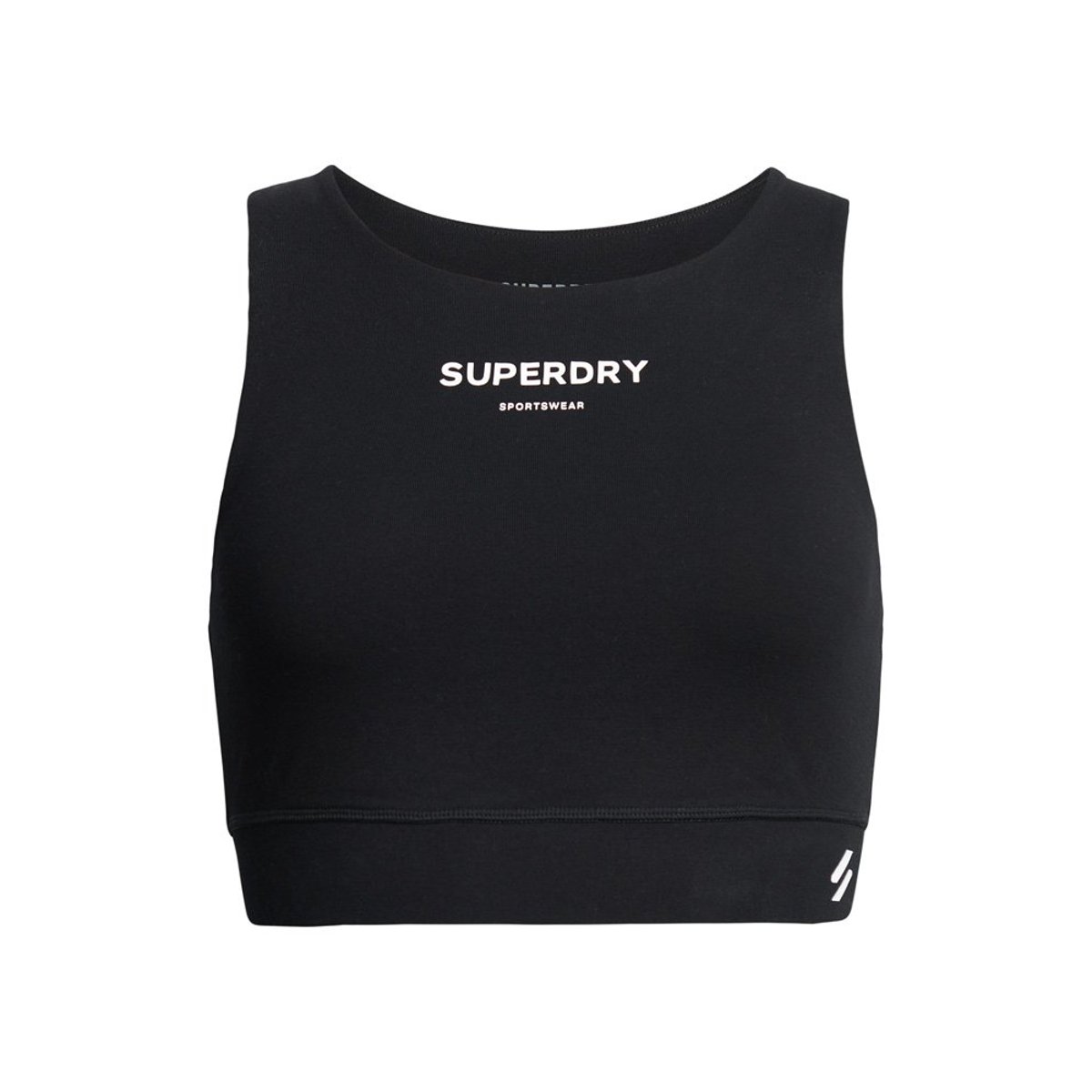 Brassière de sport Core noir/blanc, SUPERDRY