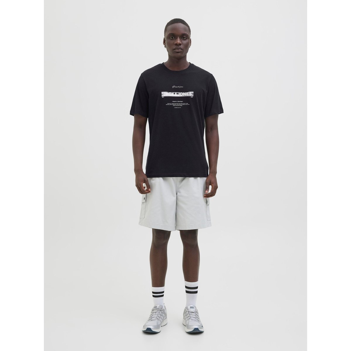 T-Shirt noire - black, JACK & JONES