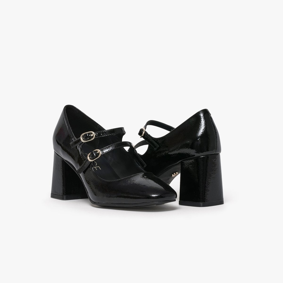 Escarpin en cuir IZA noir, BOCAGE
