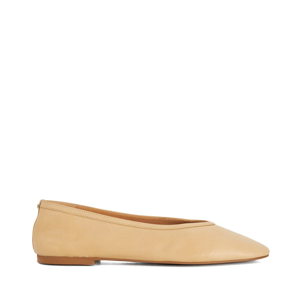 Ballerines en cuir - HETTA camel-leather, DUNE LONDON
