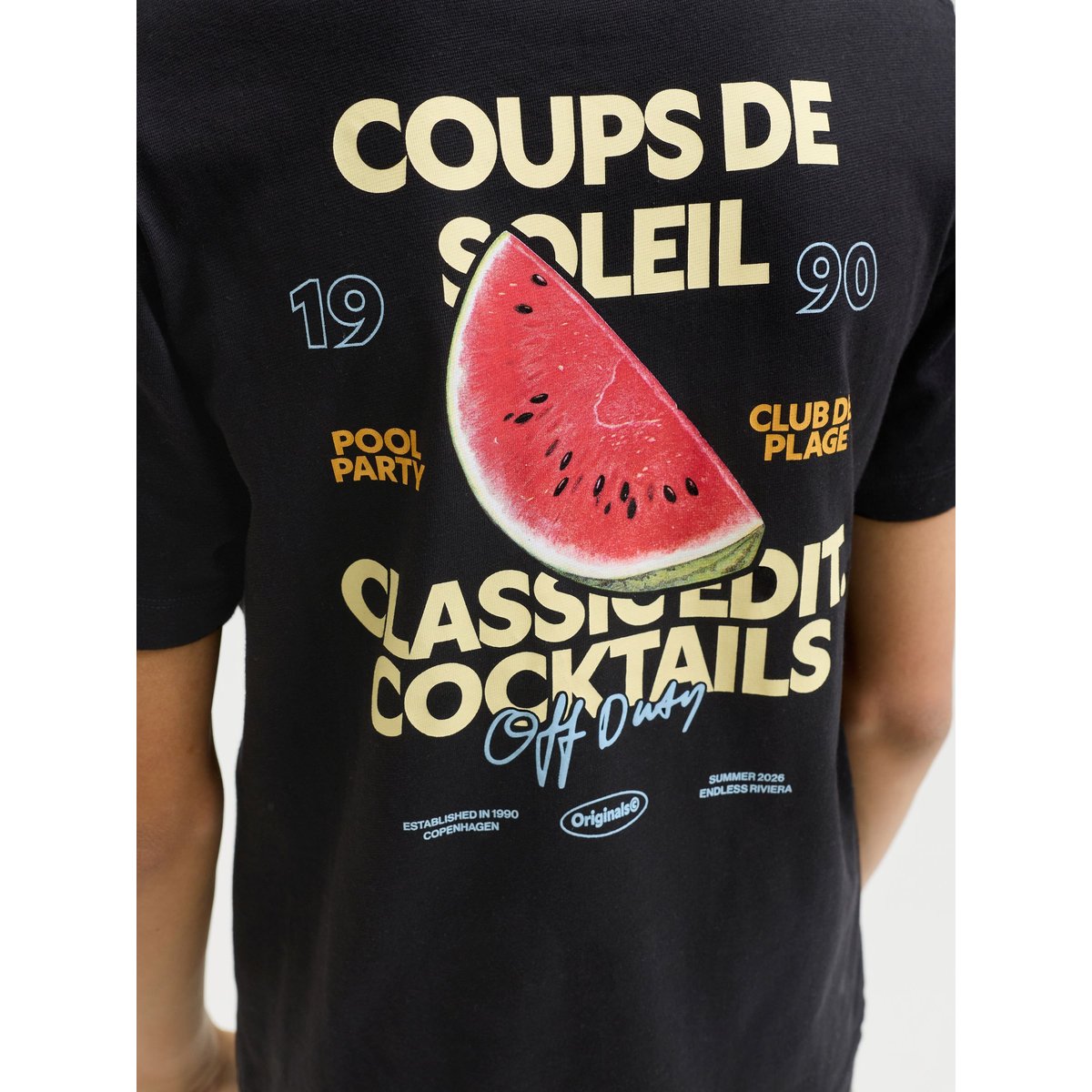 T-Shirt black 1, JACK & JONES JUNIOR