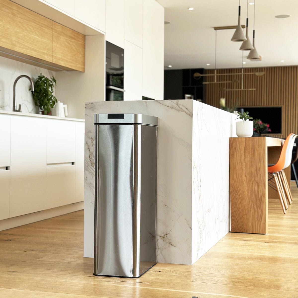 Poubelle de cuisine automatique SILVERLAKE 90L argent, KITCHEN MOVE