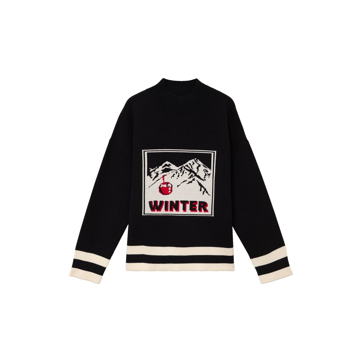 Pull col montant noir, BREAL
