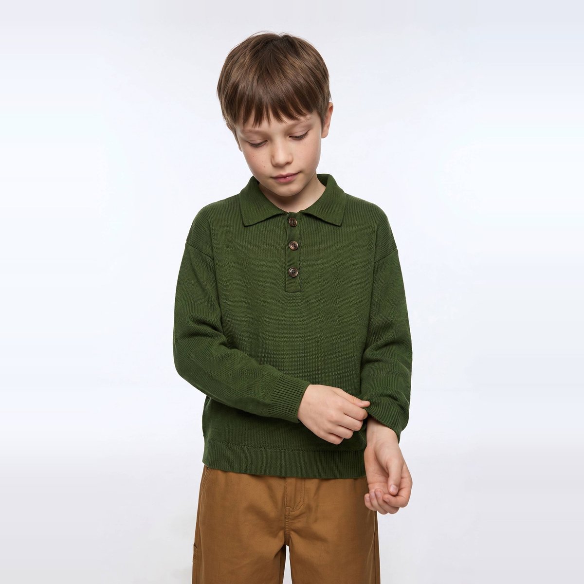 Pull uni contenant de la laine frene, MONOPRIX