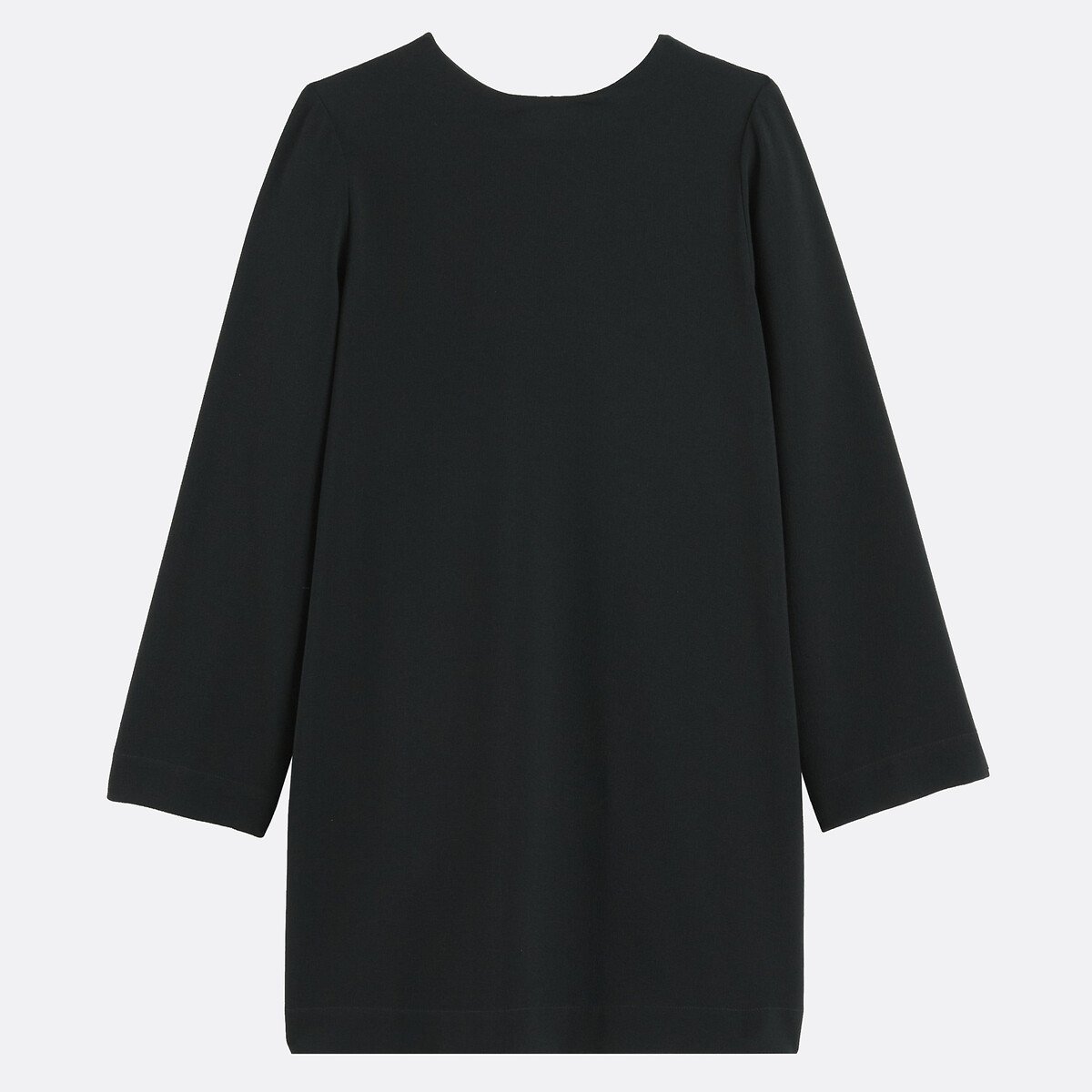 Robe courte et droite manches longues noir, LA REDOUTE COLLECTIONS