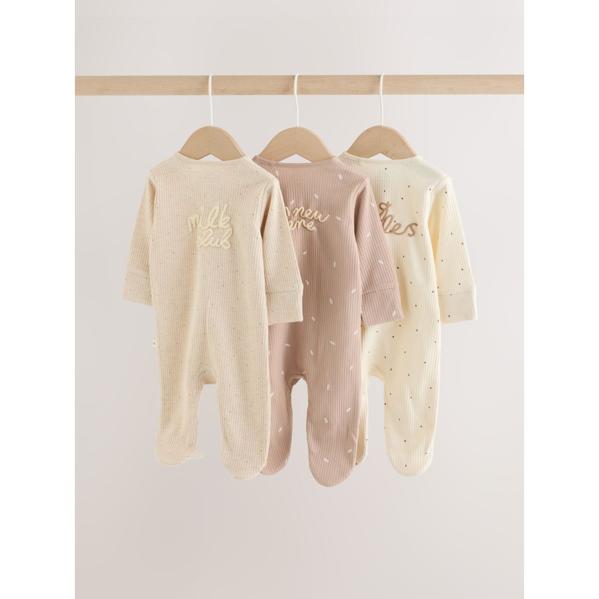 Dors-bien à zip double sens bébé, lot de 3 neutral milk club, NEXT
