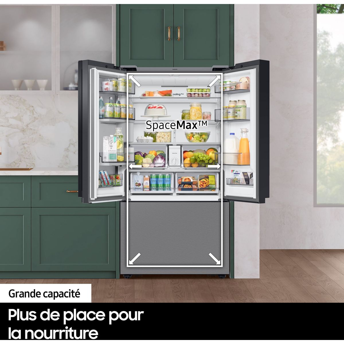 Réfrigérateur multi portes RF65DG960ESR inox, SAMSUNG