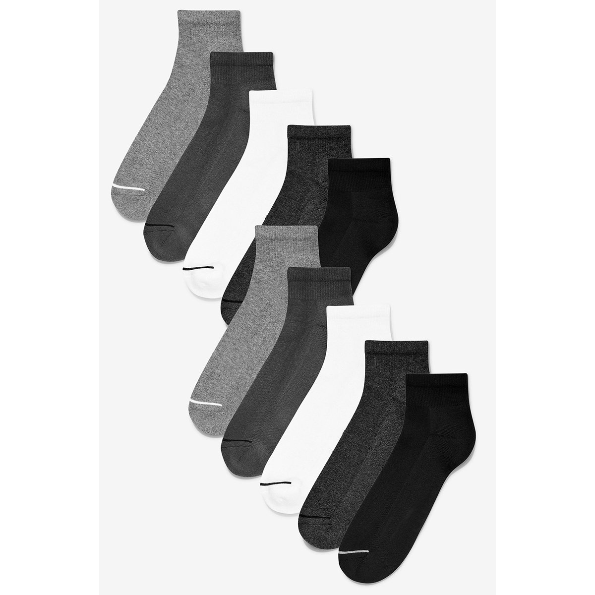 Chaussettes de sport mi-hautes, lot de 10 mixte, NEXT