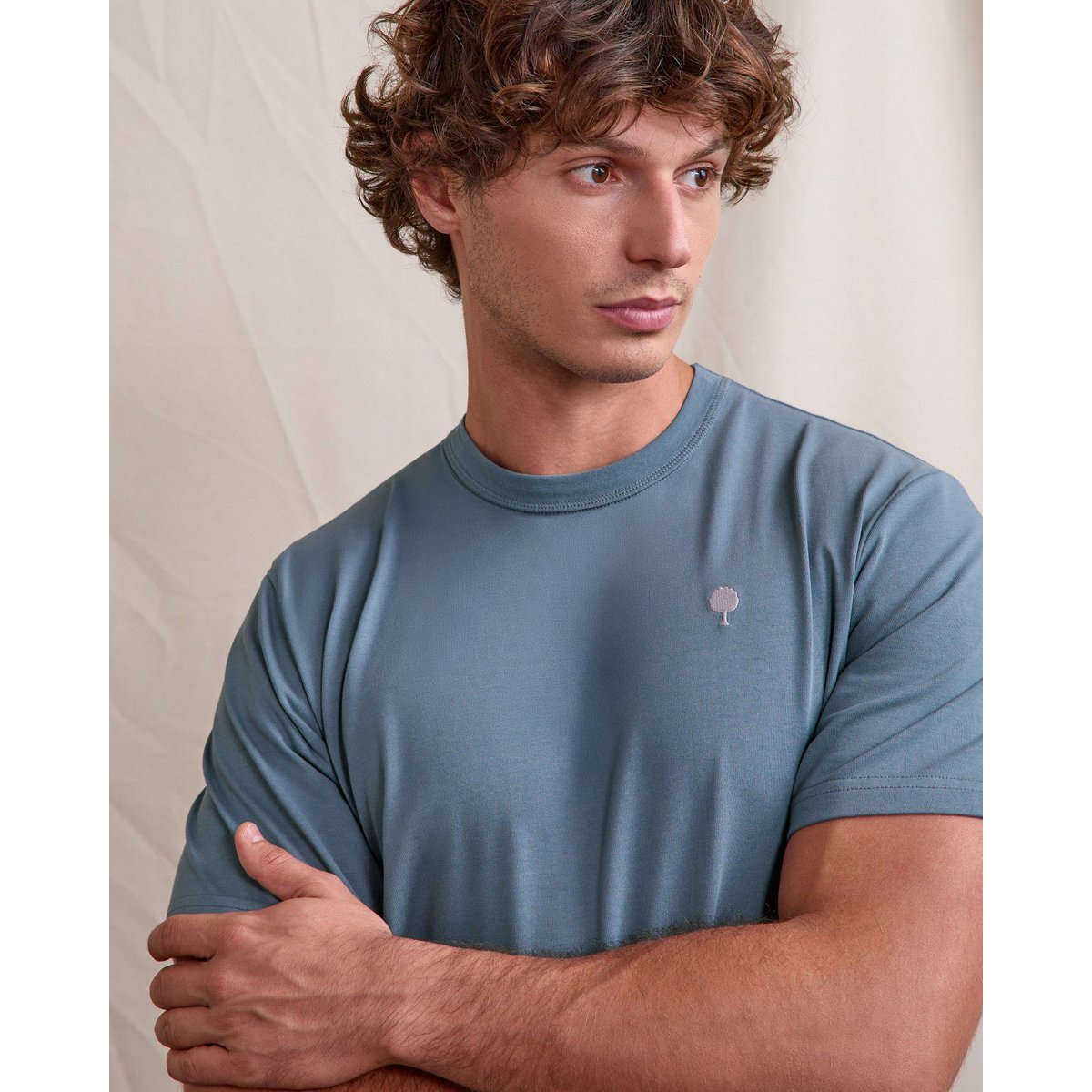 T-shirt MASSOURY bleu, FAGUO