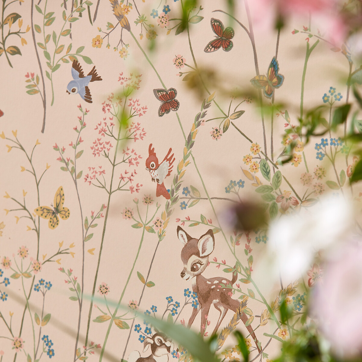 Bambi Neapolitan Wallpaper pink, SANDERSON X DISNEY