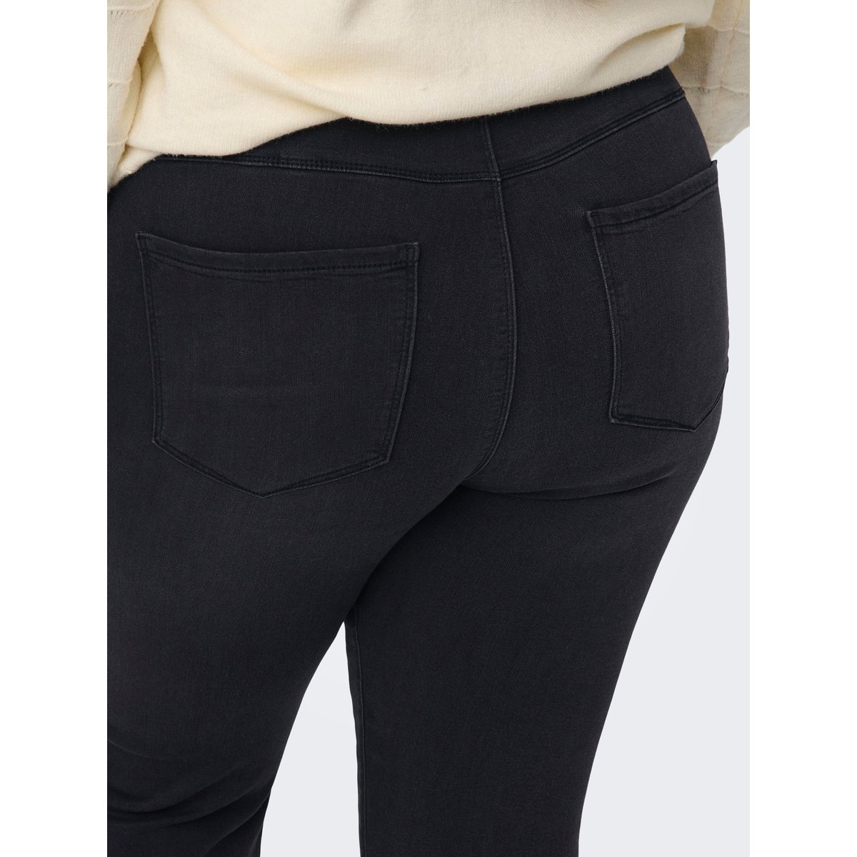 Jean Flared washed black, ONLY CARMAKOMA
