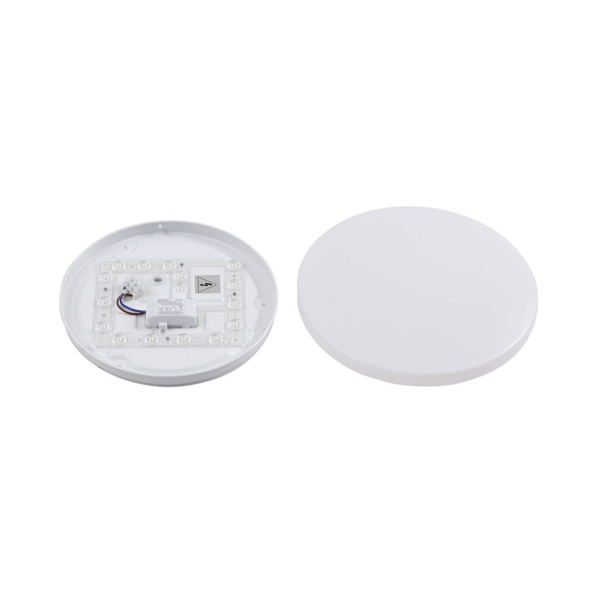 Plafonnier extérieur LED, Doki blanc opale, LINDBY