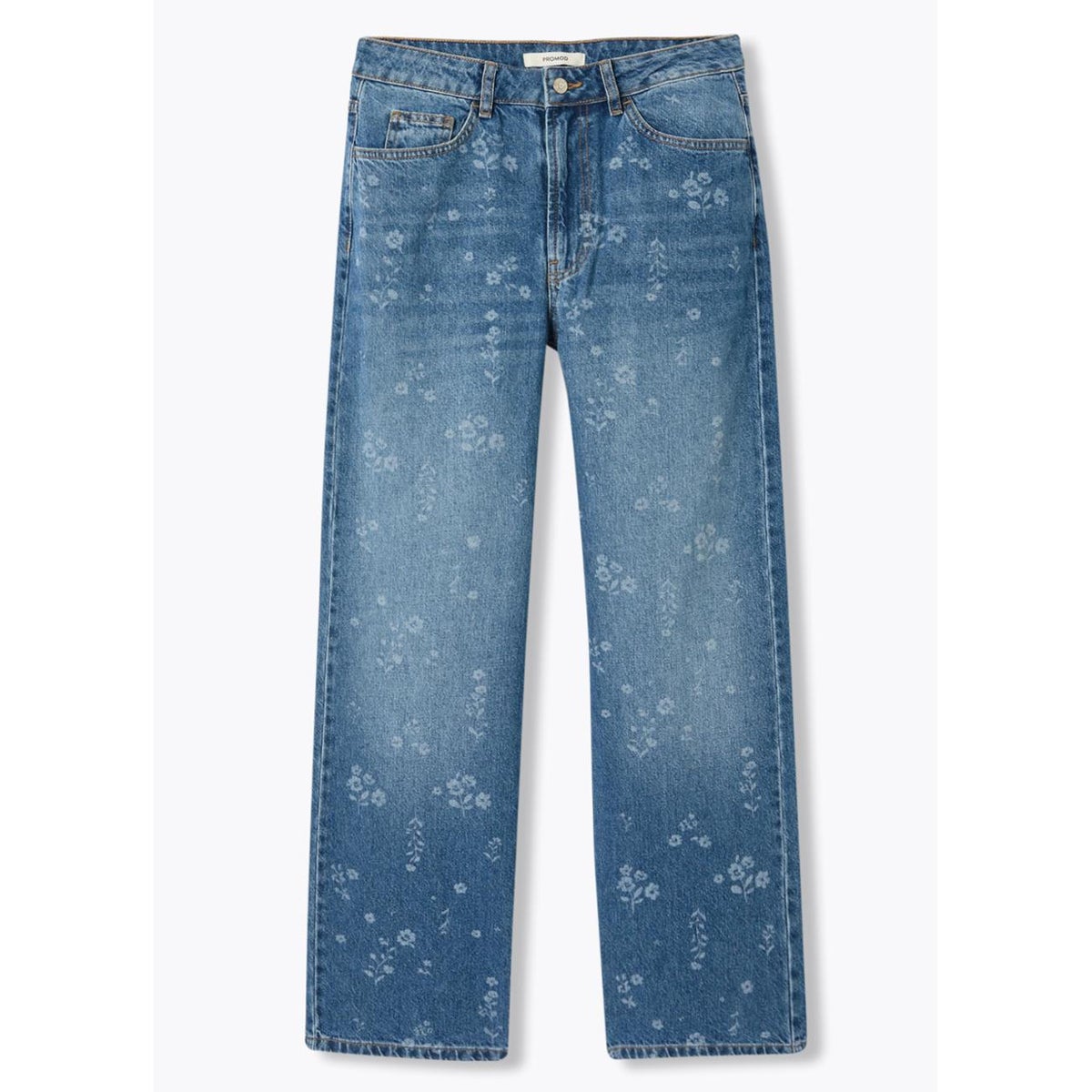 BASILE jean droit motif laser jean moyen, PROMOD