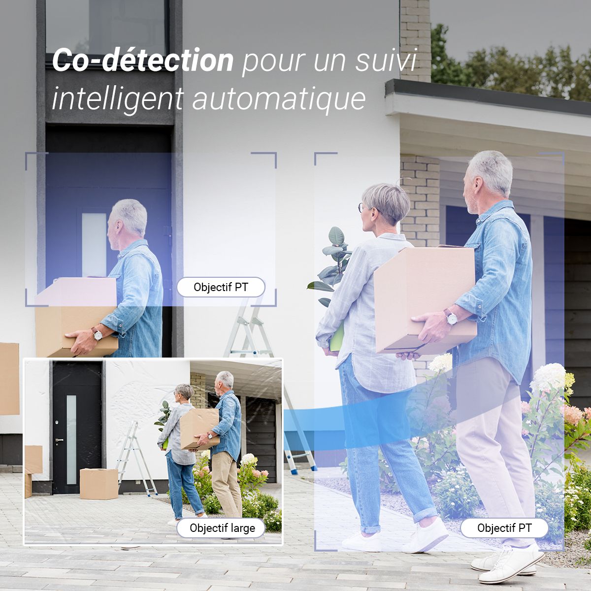 Caméra de surveillance Wifi H9C 2k motorisée couleur unique, EZVIZ