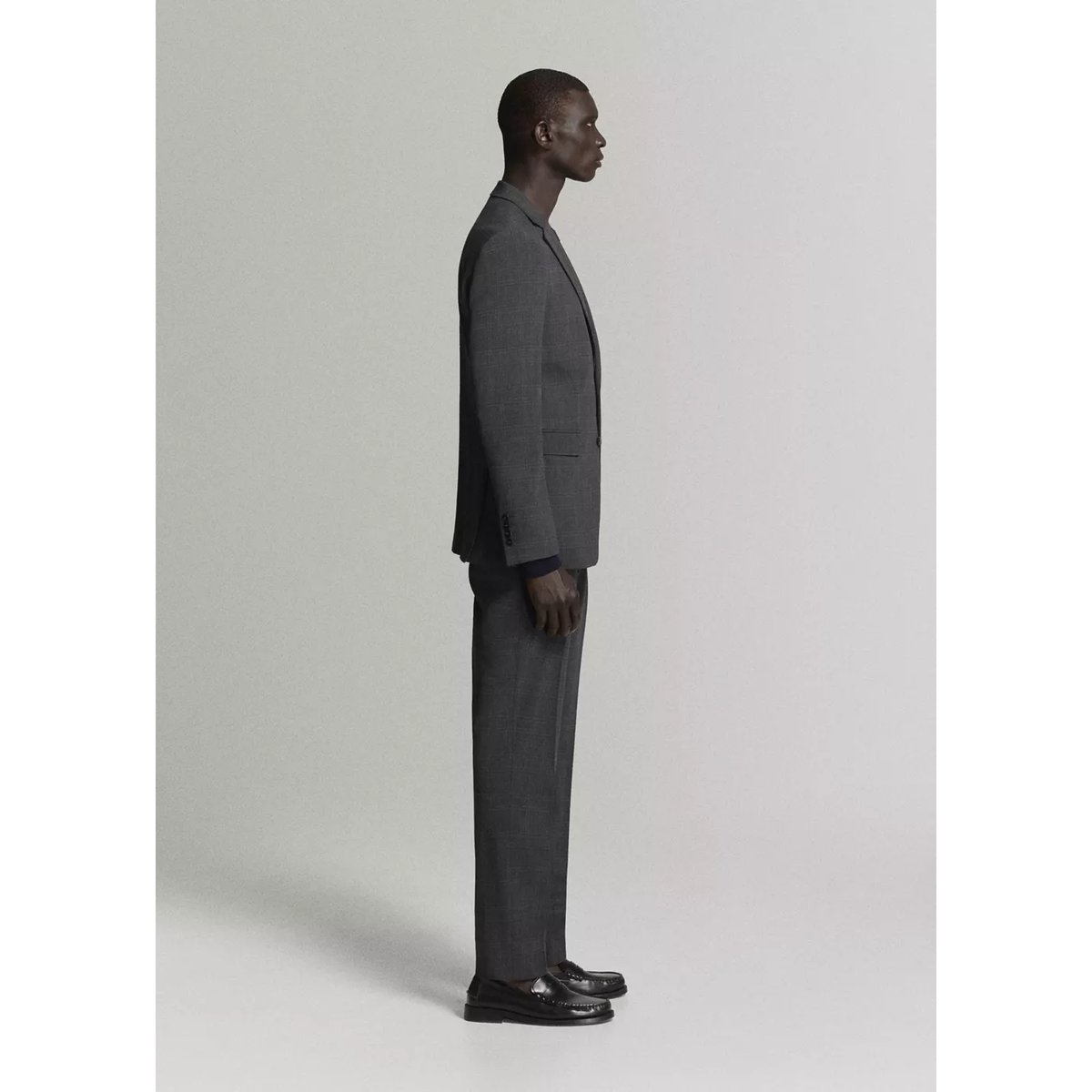Pantalon costume Parí super slim-fit gris chiné foncé, MANGO MAN