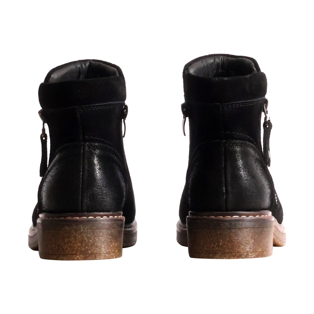 Bottines Cuir Alènoa noir, THE DIVINE FACTORY
