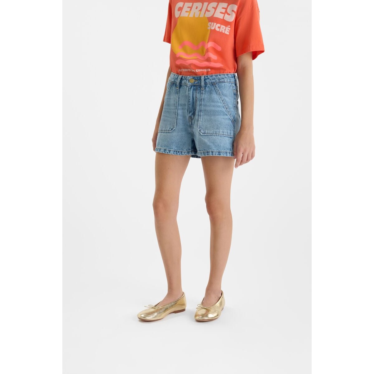 Short en jeans MONTICEL blue, LE TEMPS DES CERISES
