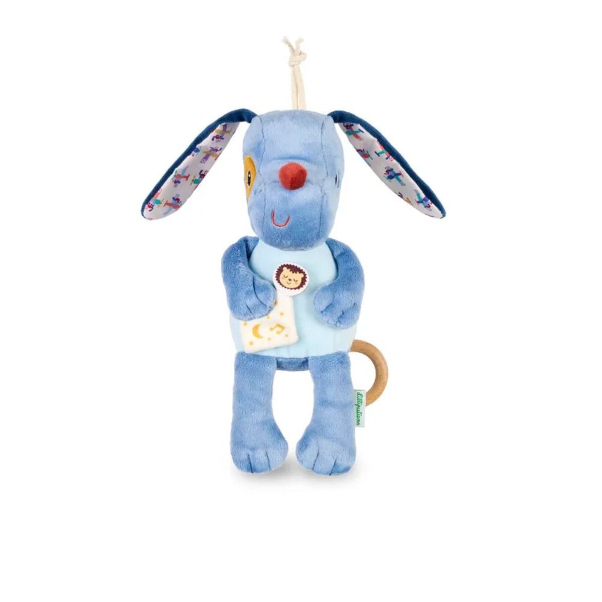 Peluche musicale phosphorescente Jules couleur unique, LILLIPUTIENS