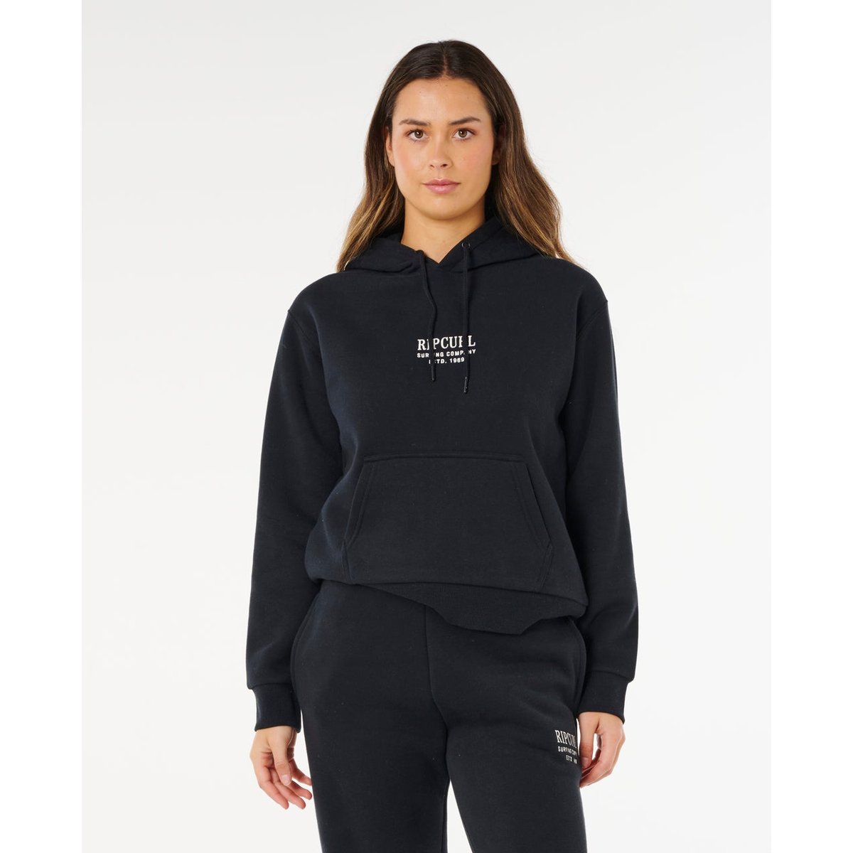Sweat à capuche décontracté SURF Staple noir, RIP CURL